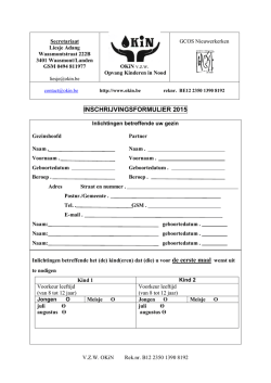 inschr. form.2015 - Opvang Kinderen in Nood