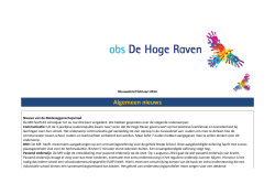 Februari 2014 - OBS De Hoge Raven