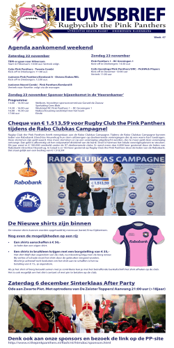 Rugbyclub the Pink Panthers