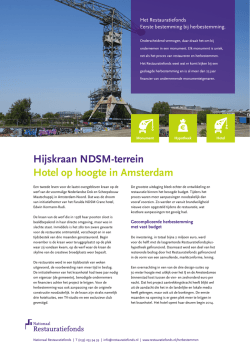 Hijskraan Amsterdam - Nationaal Restauratiefonds