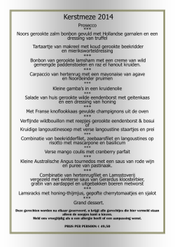 Kerstmeze 2014 - De Kleine Haag