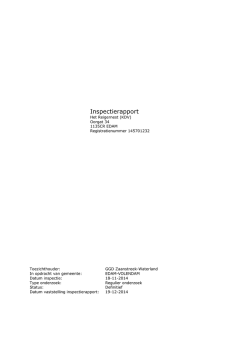 Inspectierapport - Kinderdagverblijf Het Reigernest in Edam