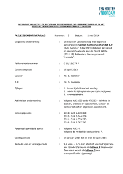 Download Faillissementsverslag
