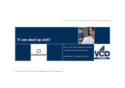 IT een doel op zich?