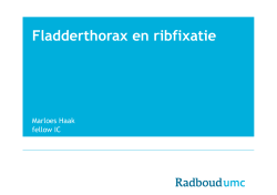 28/07/2014 Ribfixatie bij fladderthorax