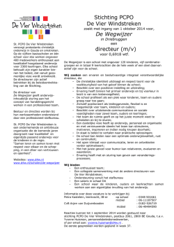 Stichting PCPO De Vier Windstreken De Wegwijzer directeur