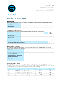 Contract Hosted Zimbra