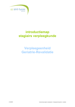 Introductiemap stagiairs verpleegkunde - VE Ger-Rev