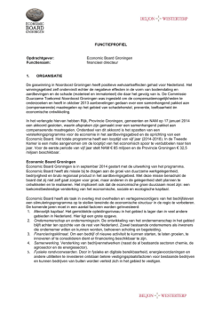 Economic Board Groningen Functienaam