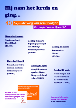 Hij nam het kruis en ging