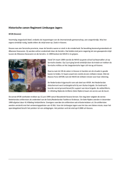 Historische canon Regiment Limburgse Jagers