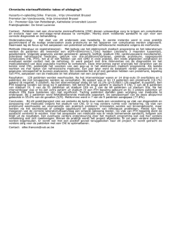 Huisarts-in-opleiding:Silke Francois , Vrije Universiteit