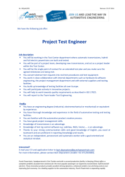 Project Test Engineer