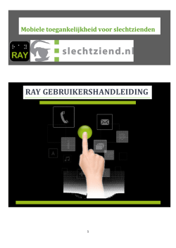 RAY smartphone - Slechtziend.nl