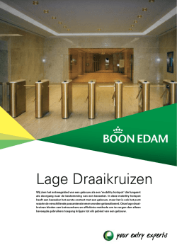 Drie-armige Draaikruizen Product Range Brochure