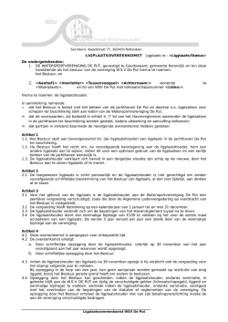 model ligplaatsovereenkomst
