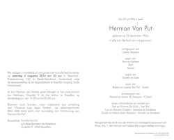 Herman Van Put &deg; 22/12/1956
