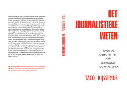 Het journalistieke weten - Utrecht University Repository