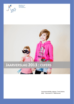 Jaarverslag 2013 : cijfers