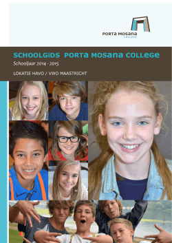 Schoolgids 2014 -2015 - Maastricht