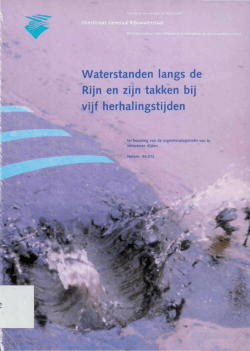 Waterstanden langs de Rijn en zijn takken bij vijf herhalingstijden