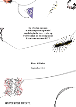 Resultaten van een RCT - University of Twente Student Theses