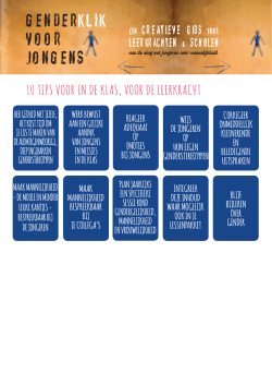 in pdf vorm. - Genderklik voor jongens