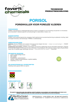 PORISOL - Rentoclean nv.