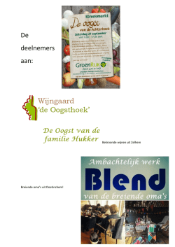 De deelnemers aan: - GroenRijk tuincentrum Doetinchem