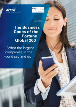 The Business Codes of the Fortune Global 200