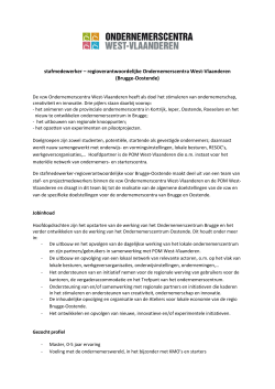 regioverantwoordelijke Ondernemerscentra West-Vlaanderen