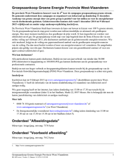 Groepsaankoop Groene Energie Provincie West
