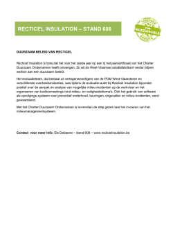 Duurzaam beleid van Recticel