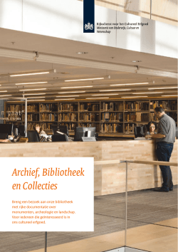 folder Archief, Bibliotheek en Collecties