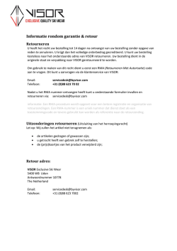 Download hier het Retouren formulier.