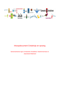 Inkoopdocument Crisishulp en opvang
