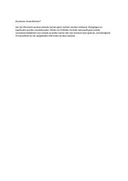 Disclaimer - Groenwerken&reg; met PPC