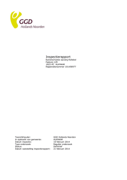Inspectierapport - Rollebol kindercentra