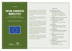 INTRA-EUROPESE MOBILITEIT