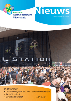 Nieuwsbrief mei 2014 - Diversiteit Rotterdam