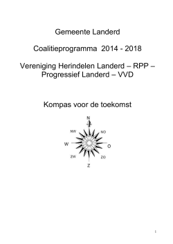 Gemeente Landerd Coalitieprogramma 2014 - 2018