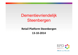 presentatie - Retail Platform Steenbergen