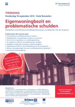 Eigenwoningbezit en problematische schulden