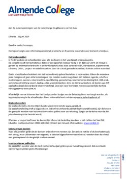Informatiebrief boeken-kosten 2014-2015