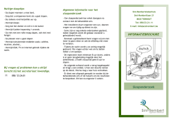 INFORMATIEBROCHURE Slaaponderzoek
