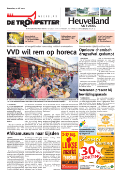 VVD wil rem op horeca - Webaccount VIP Internet
