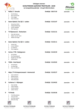 Mannen - Schuiteman 2eDivisie Triathlon