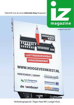 IZ maart 2014 - Stichting Welzijnswerk Hoogeveen