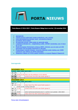 Jaaragenda - Porta Mosana College