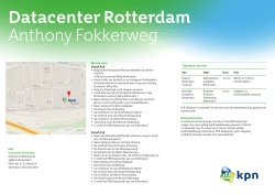 Routebeschrijving Datacenter Rotterdam